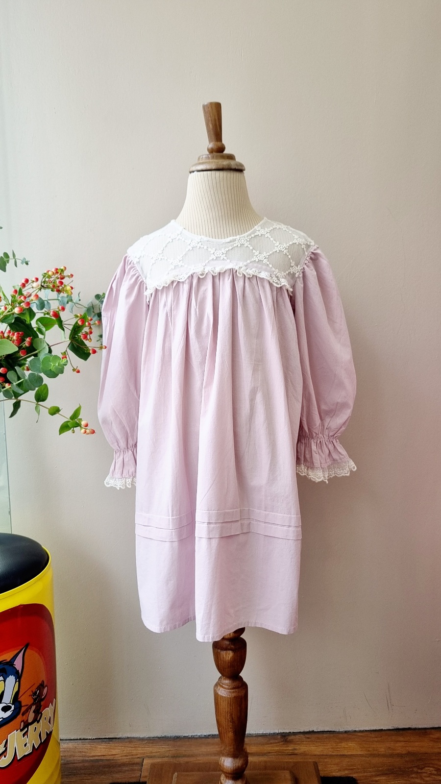 پیراهن یقه تور دلربا