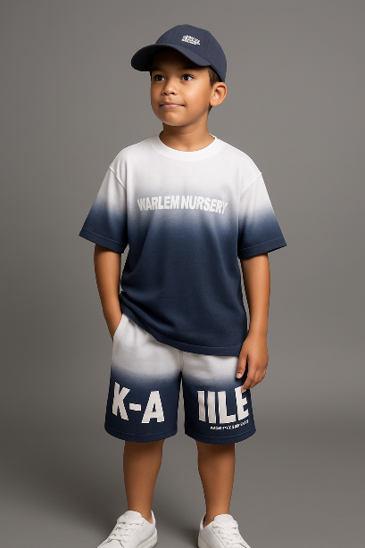 ست تیشرت و شلوارک اسپرت بچگانه جنس نخ پنبه